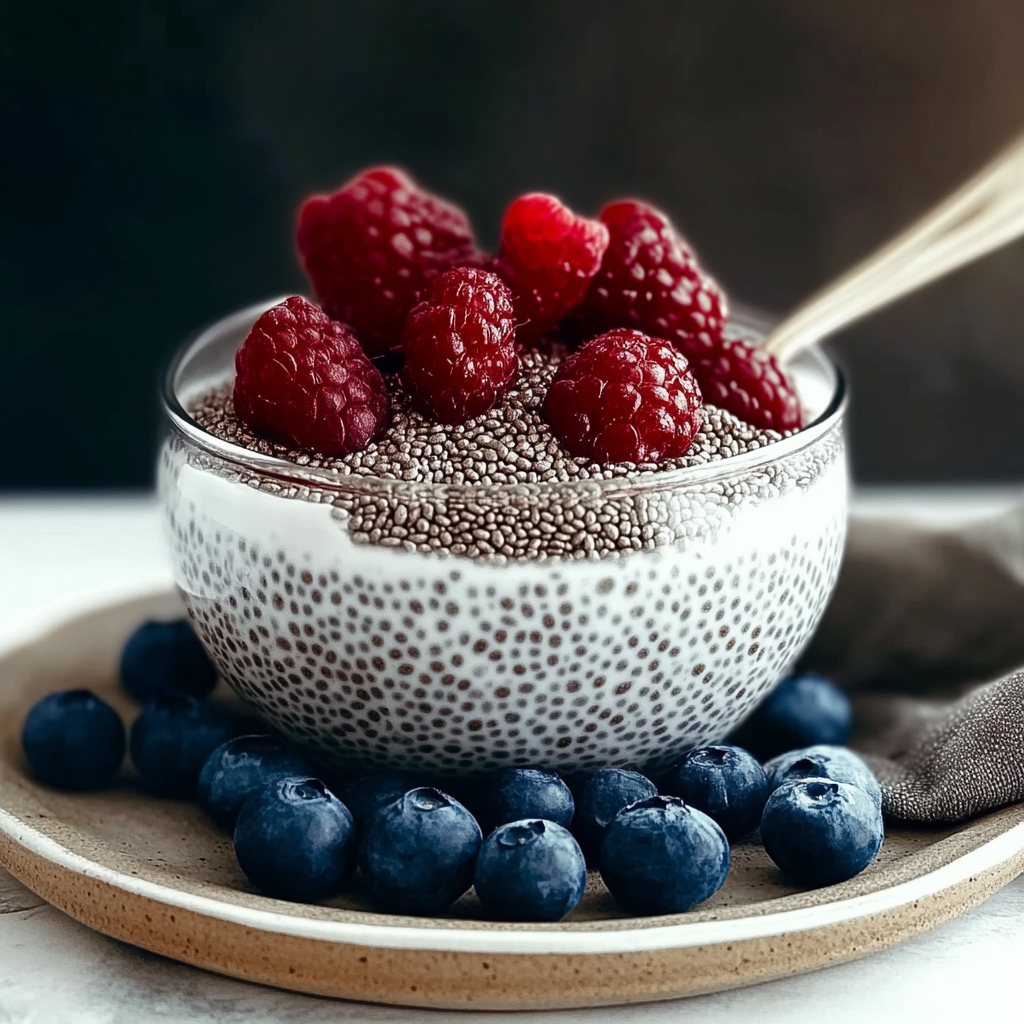 Recipe preparation for chia seed pudding