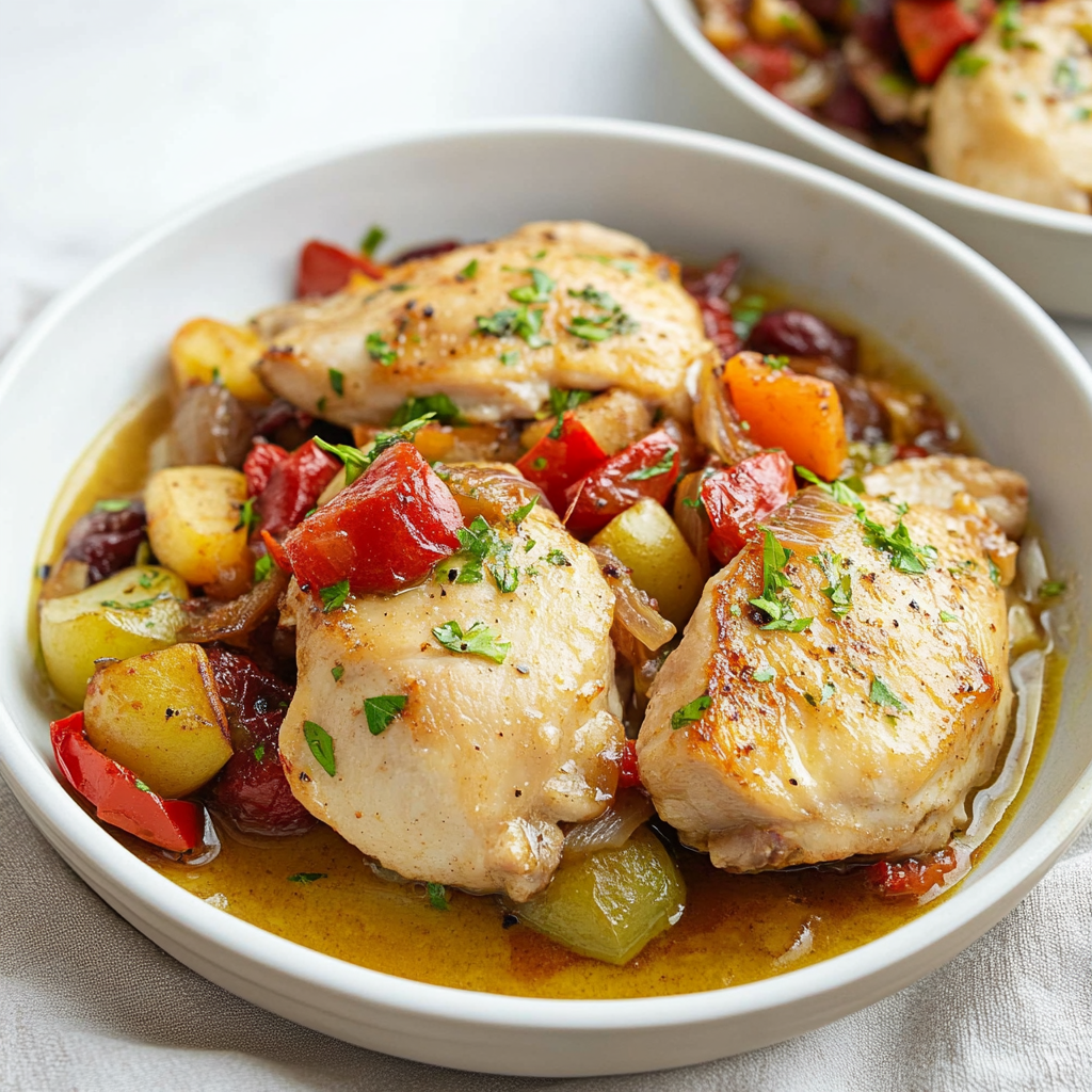 Recipe preparation for Chicken Scarpariello