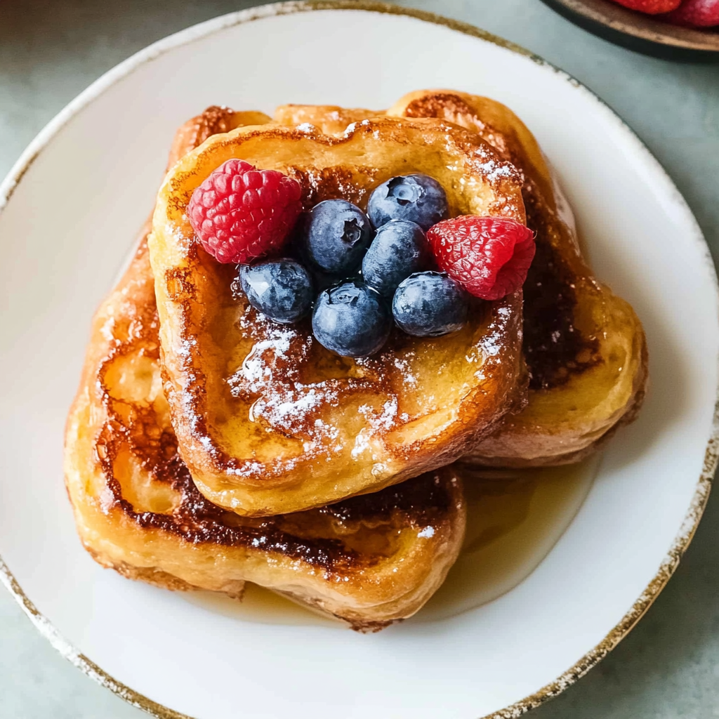 Recipe preparation for brioche french toast