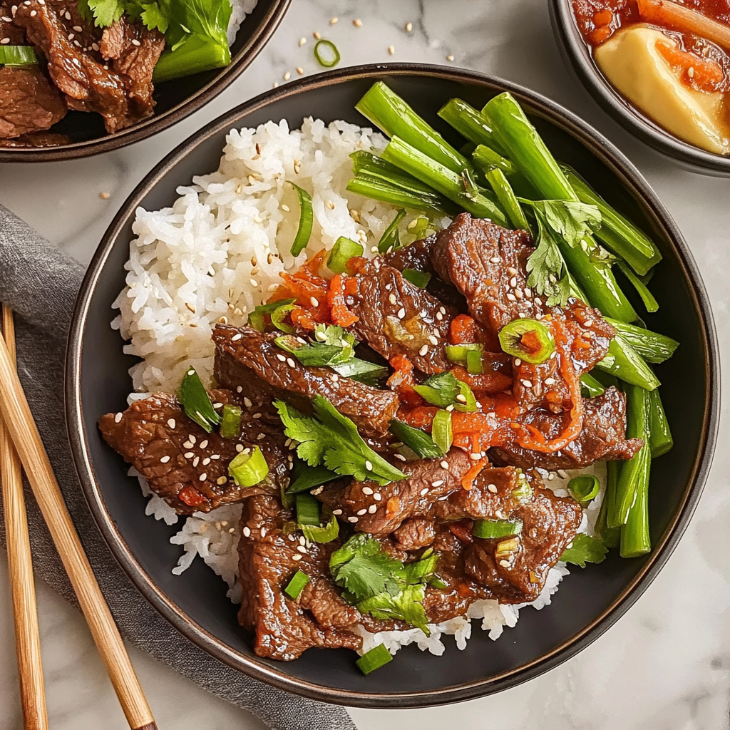 Recipe preparation for korean beef bulgogi