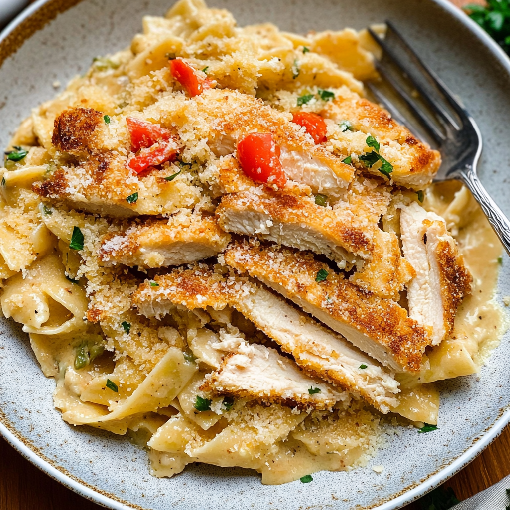 Recipe preparation for Louisiana Chicken Pasta