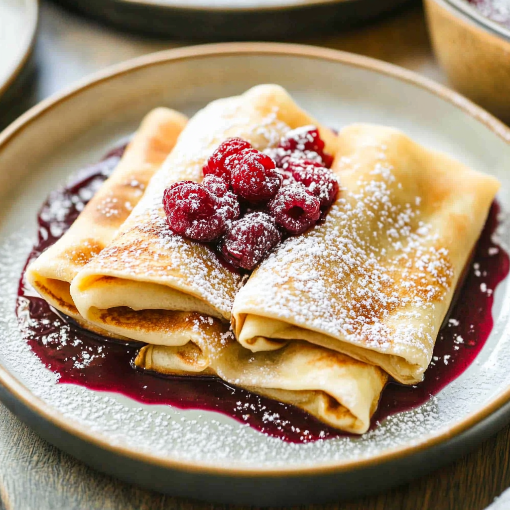 Recipe preparation for blintzes