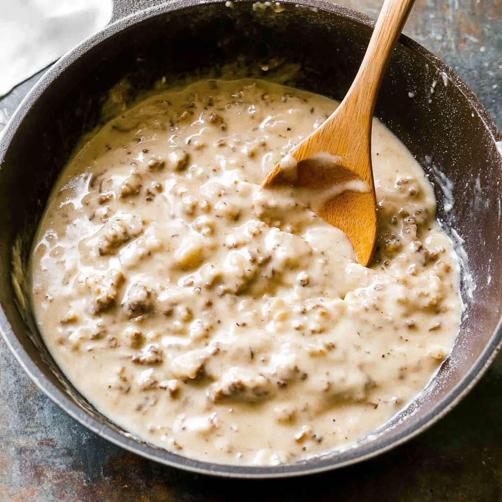 Recipe preparation for best ever biscuits and gravy