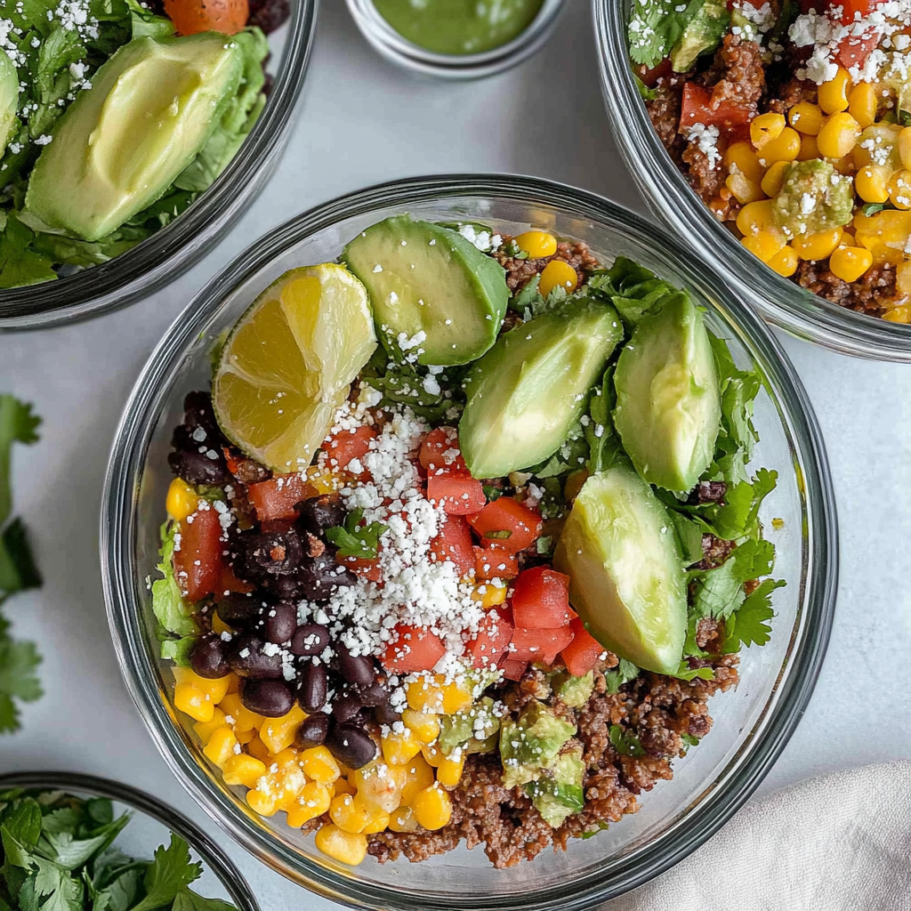 Recipe preparation for Taco Salad Lunch