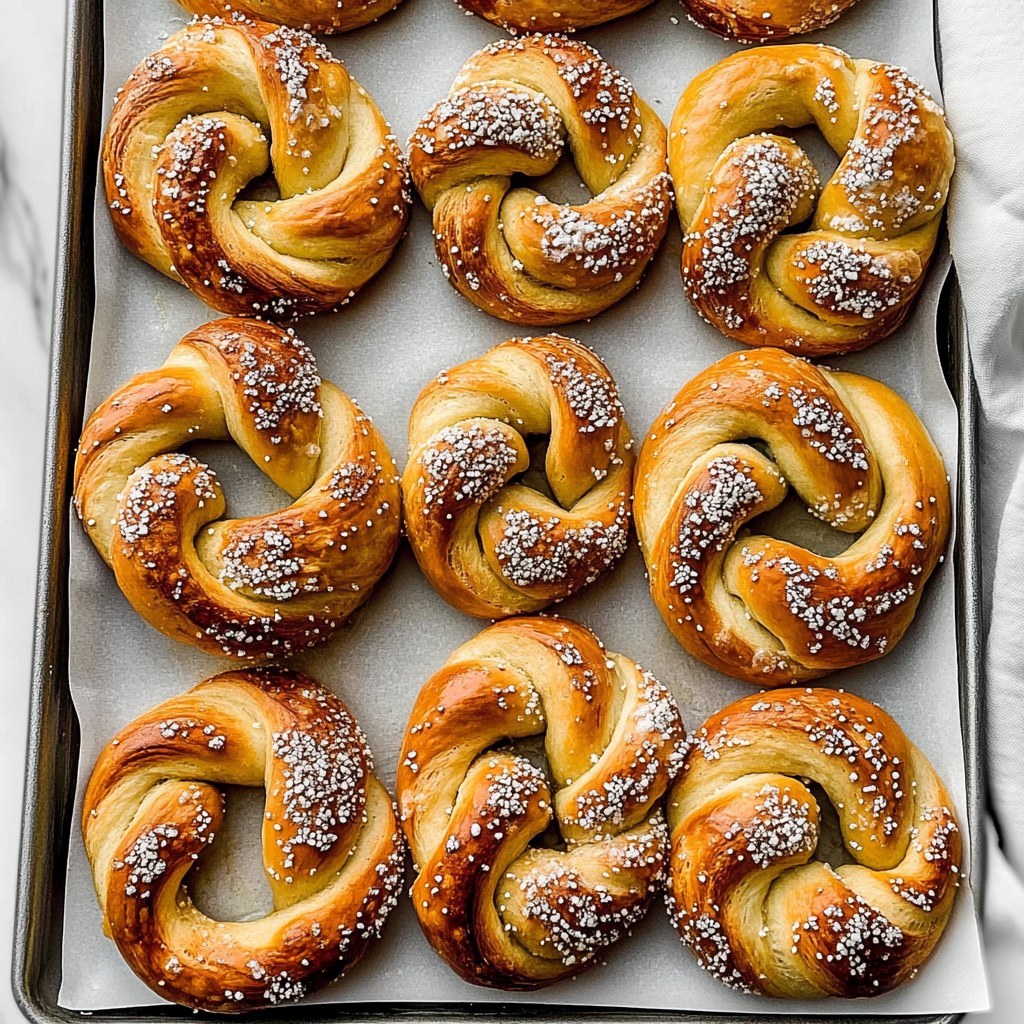 Recipe preparation for Easy Bavarian Pretzels