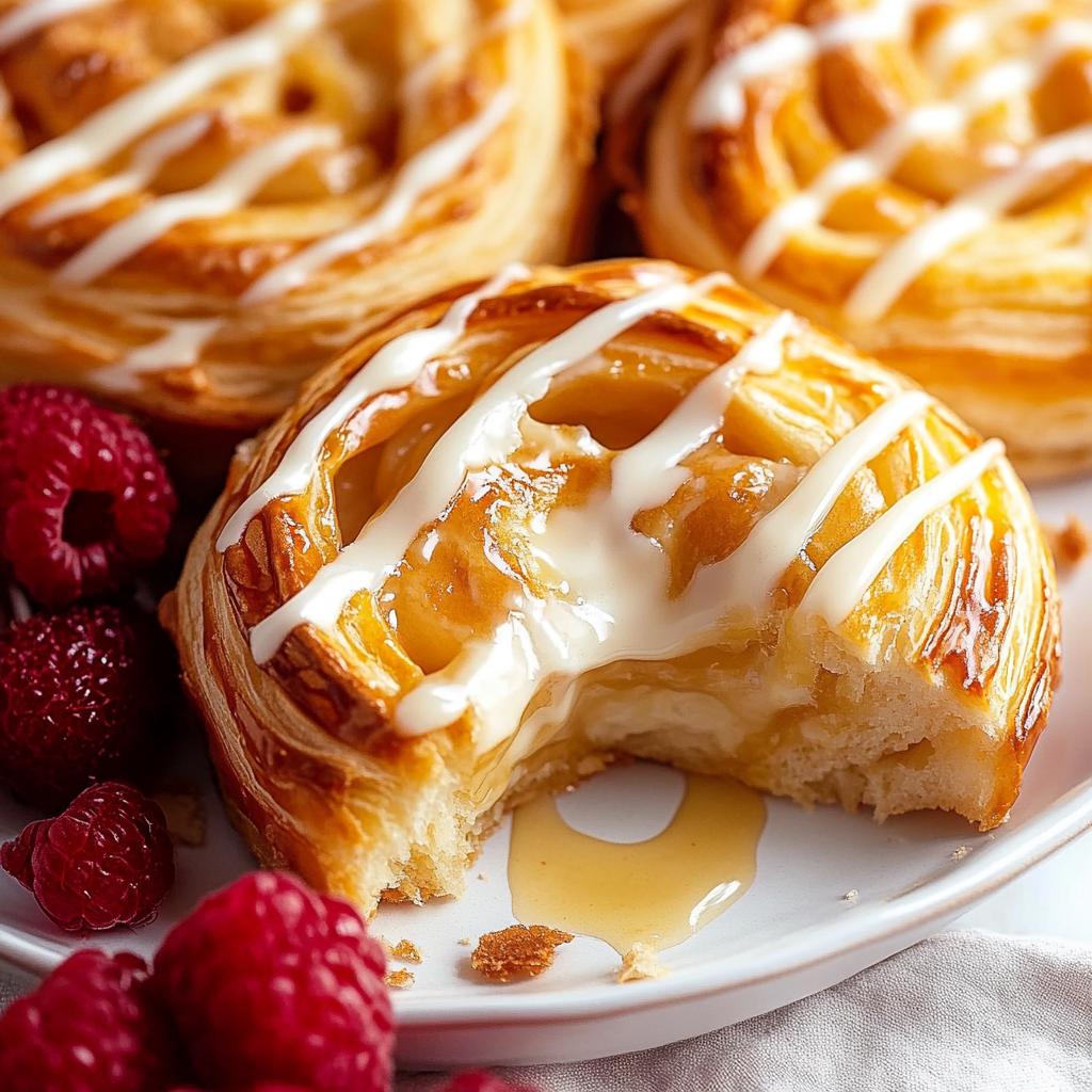 Recipe preparation for cheese danish recipe