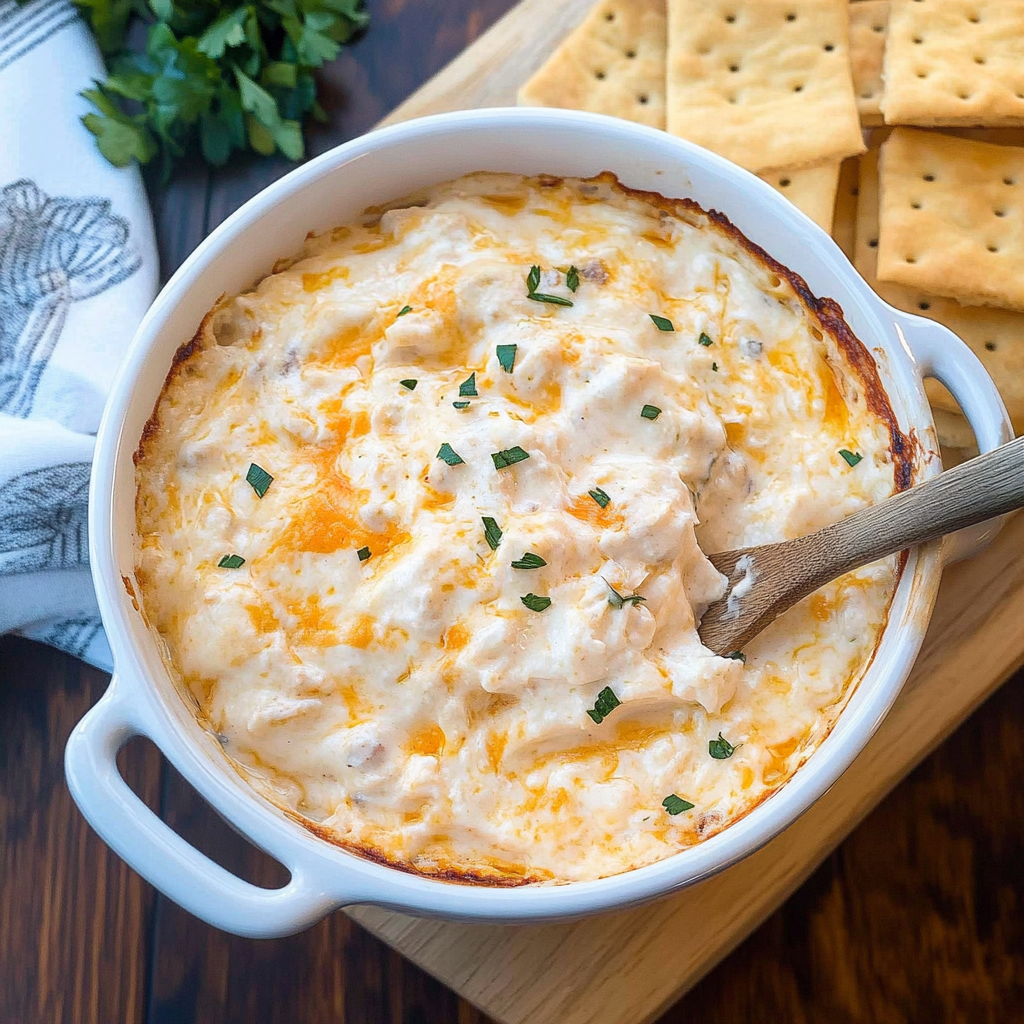 Recipe preparation for hot crab meat dip