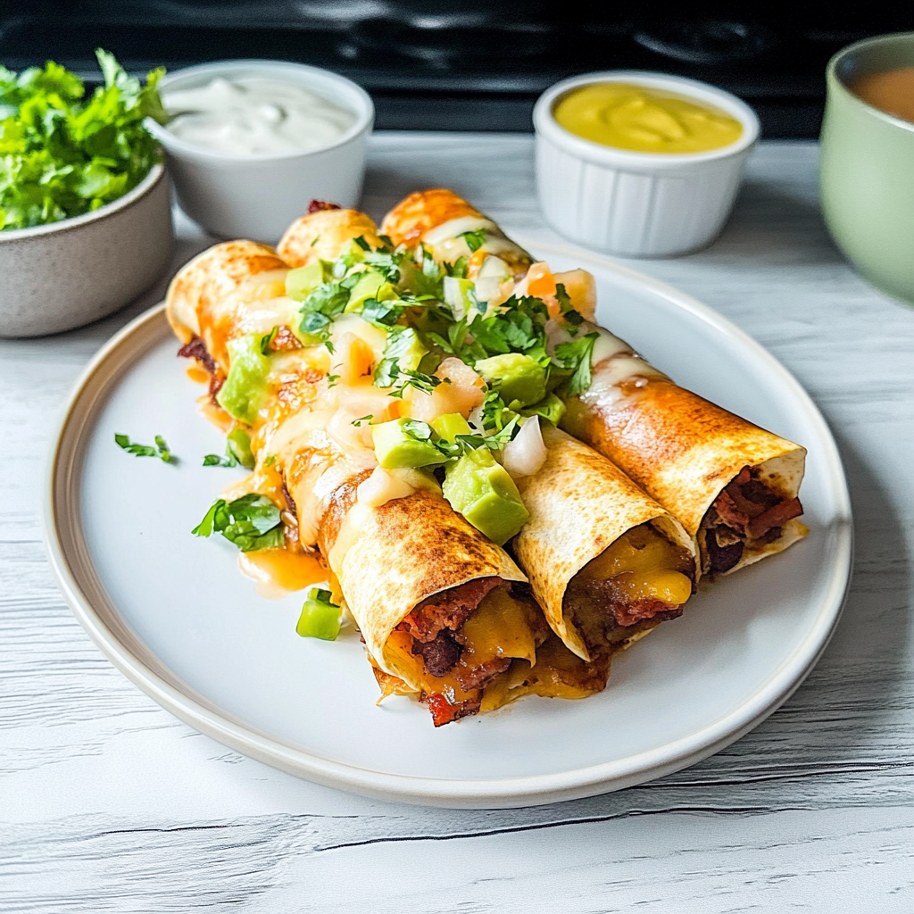 Recipe preparation for mini vegan taquitos