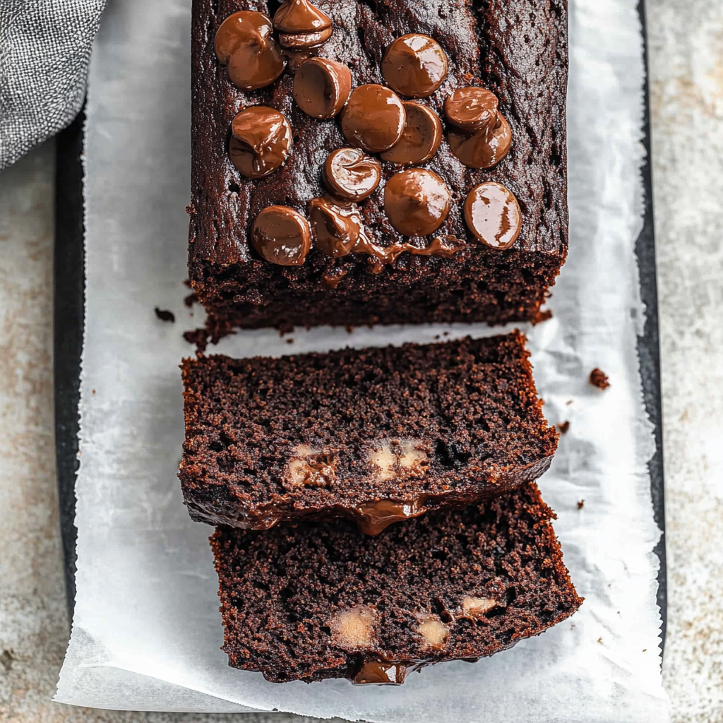 Recipe preparation for chocolate banana bread