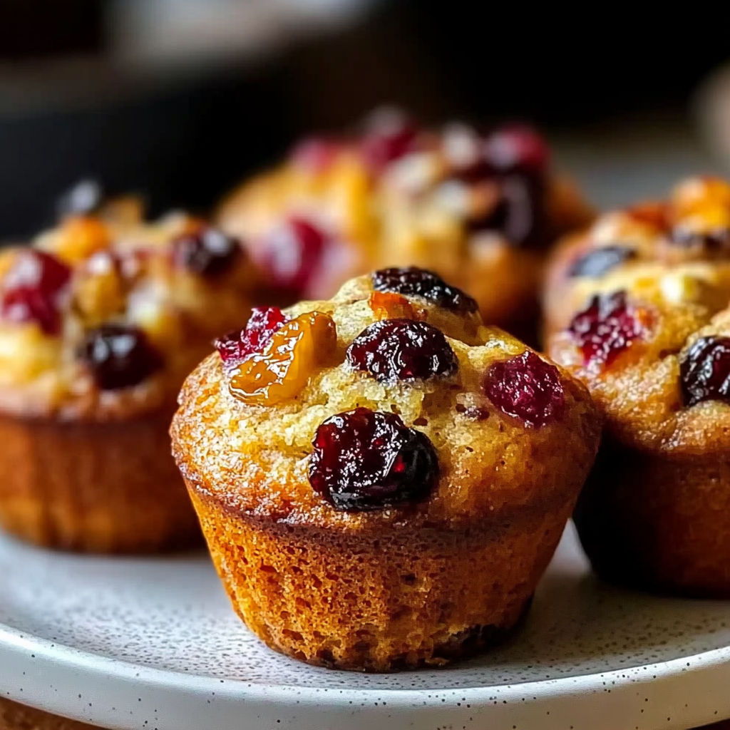 Recipe preparation for mini fruit cake muffins