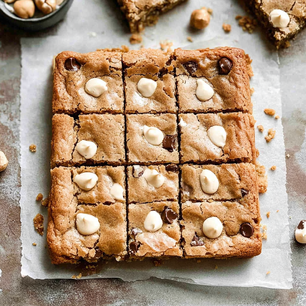 Recipe preparation for blondies
