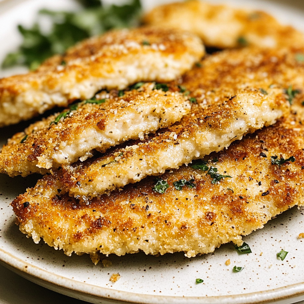 Recipe preparation for baked parmesan crusted chicken