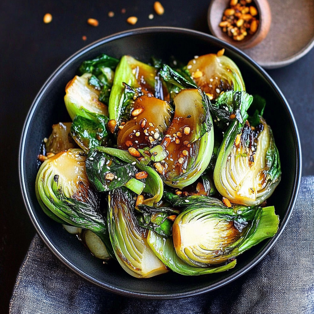 Recipe preparation for stir-fried bok choy