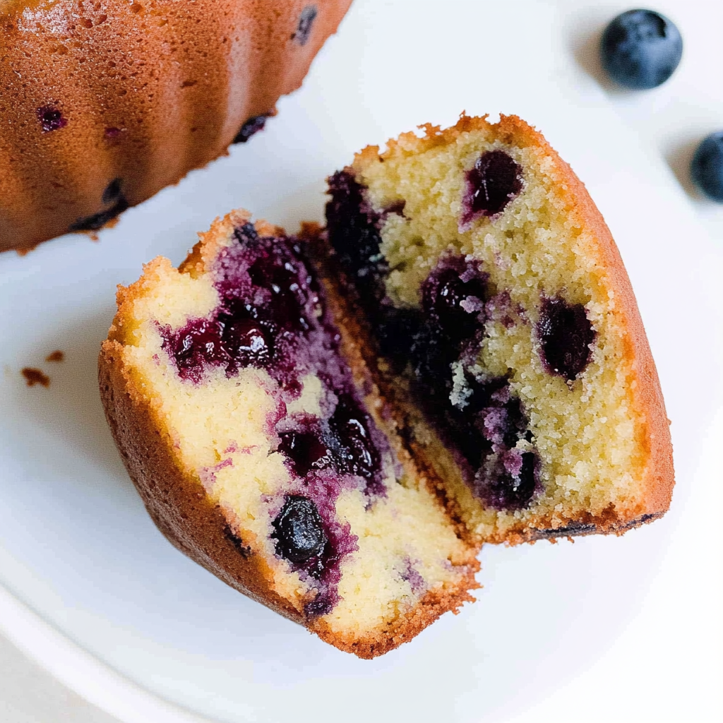 Recipe preparation for super moist blueberry bundt cake