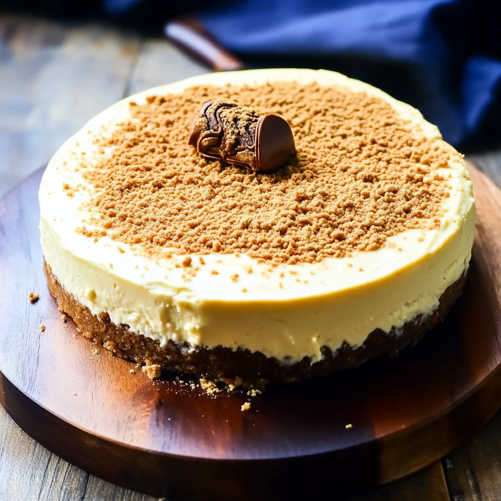 Recipe preparation for biscoff cheesecake