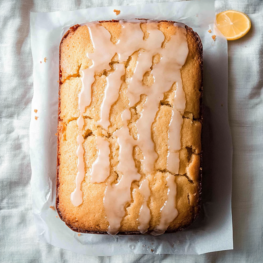 Recipe preparation for sourdough lemon cake