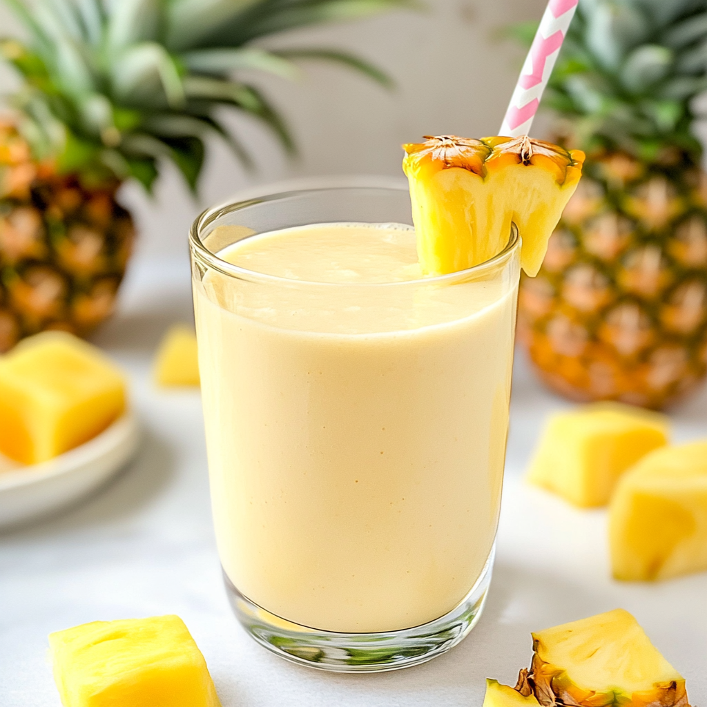 Recipe preparation for mango pineapple smoothie