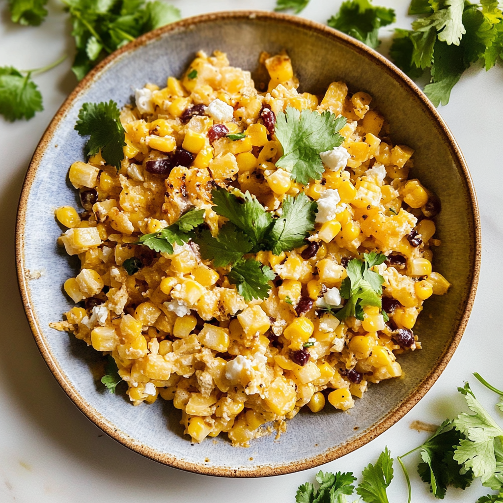 Recipe preparation for mexican corn dip