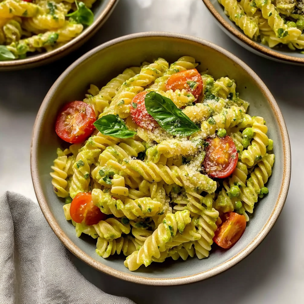 Recipe preparation for simple spring pasta salad