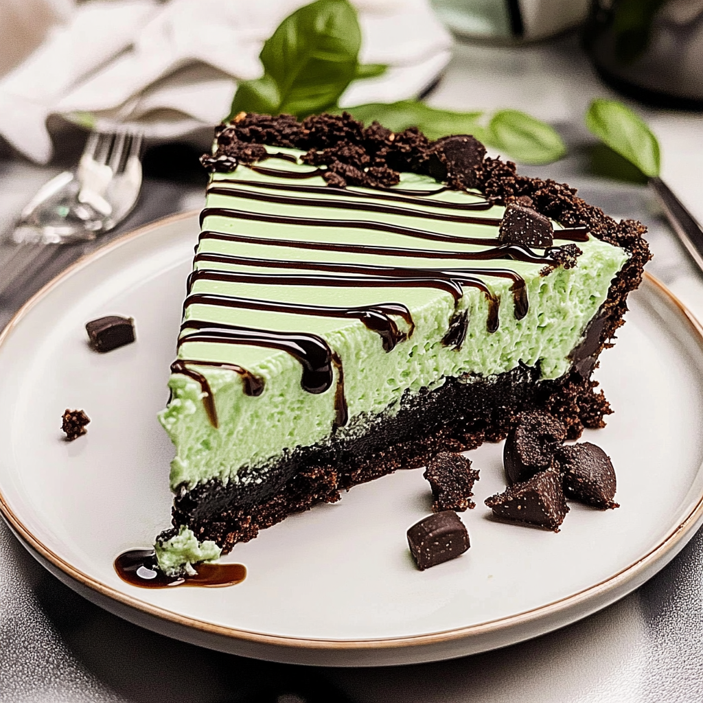 Recipe preparation for grasshopper pie