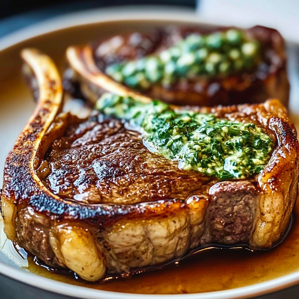 Recipe preparation for pan seared ribeye steak