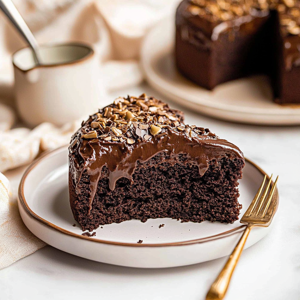 Recipe preparation for sour cream chocolate cake