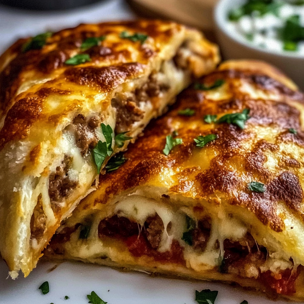 Recipe preparation for high protein keto calzone