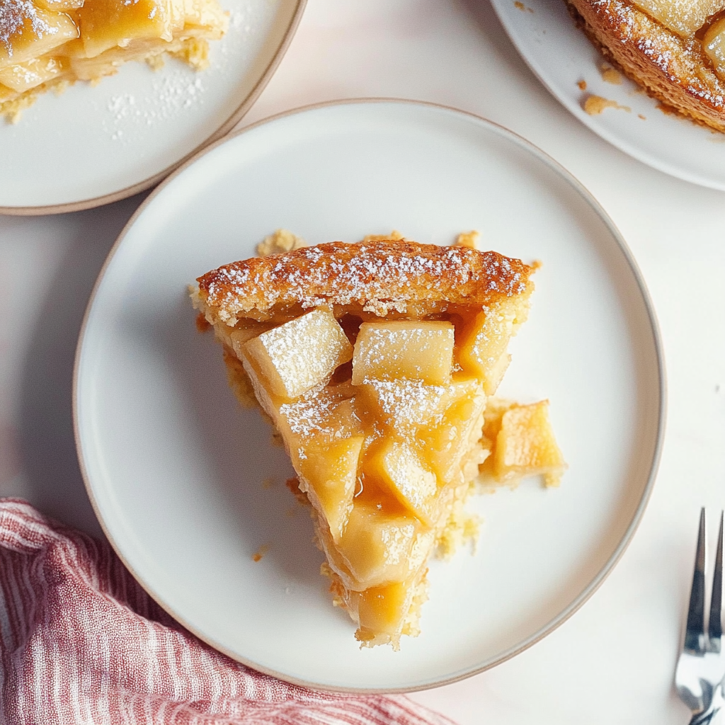 Recipe preparation for french apple cake